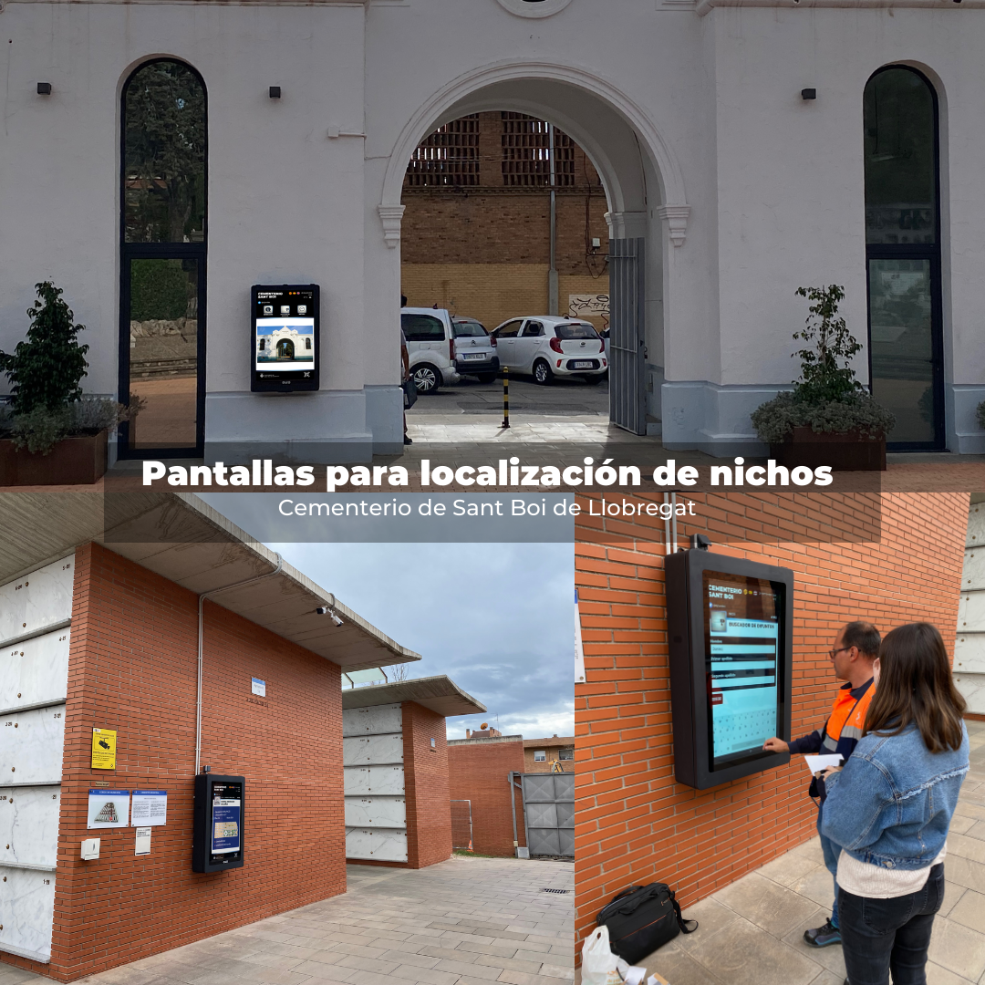 Pantallas Cementerio Sant Boi